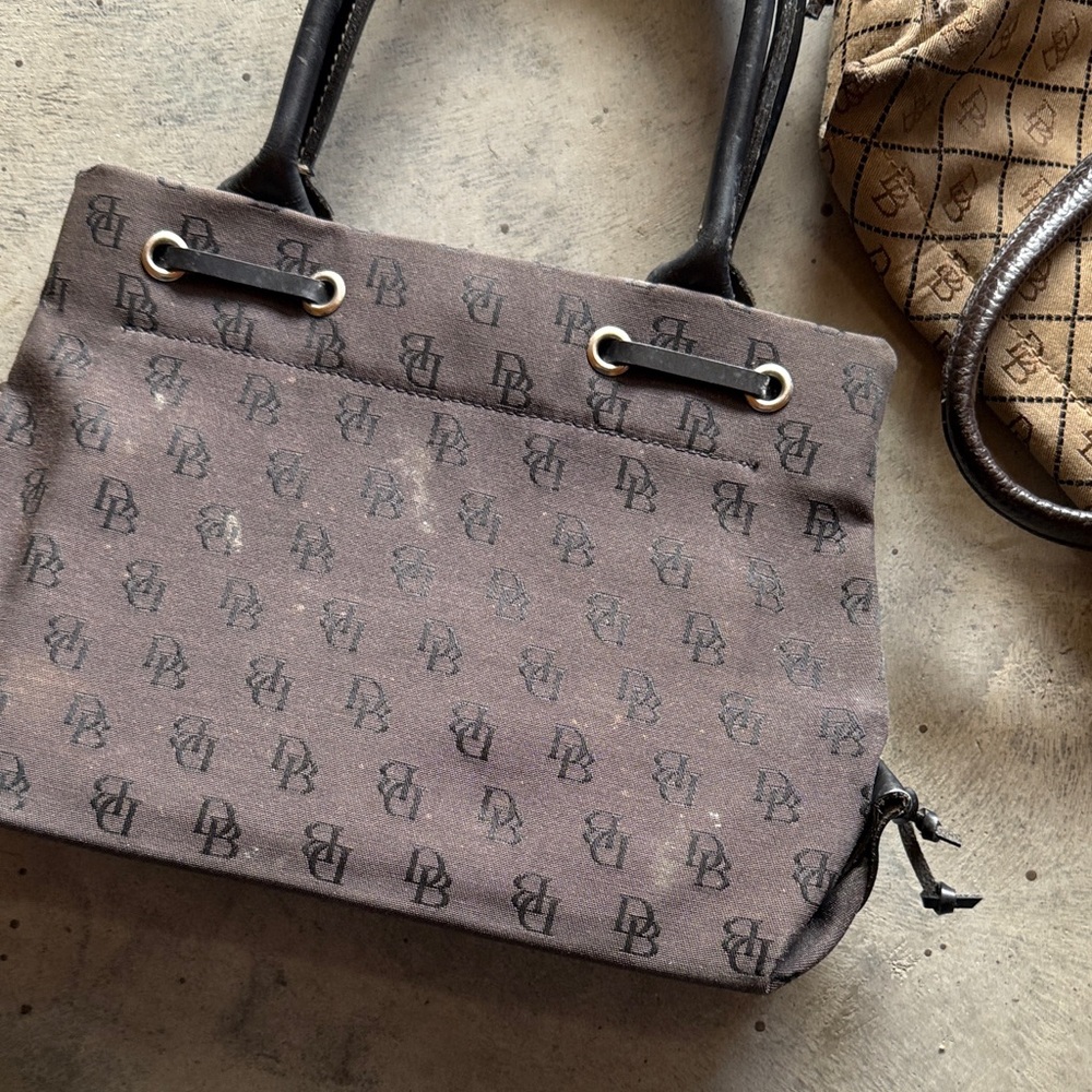 Dooney & Bourke Brown and Tan Signature Bags - Picture 9 of 13